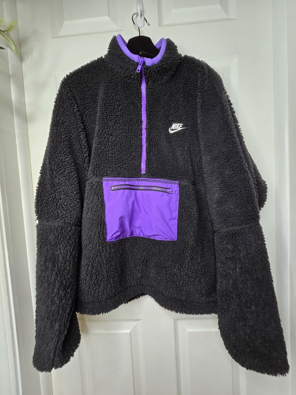 Nike Club+ Winterized Fleece Half-Zip Anorak Jacket M